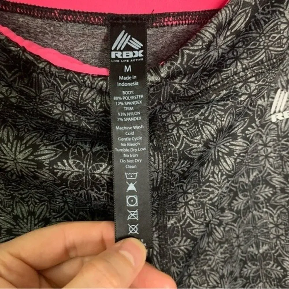 RBX Capri Patterned Leggings Size Medium
